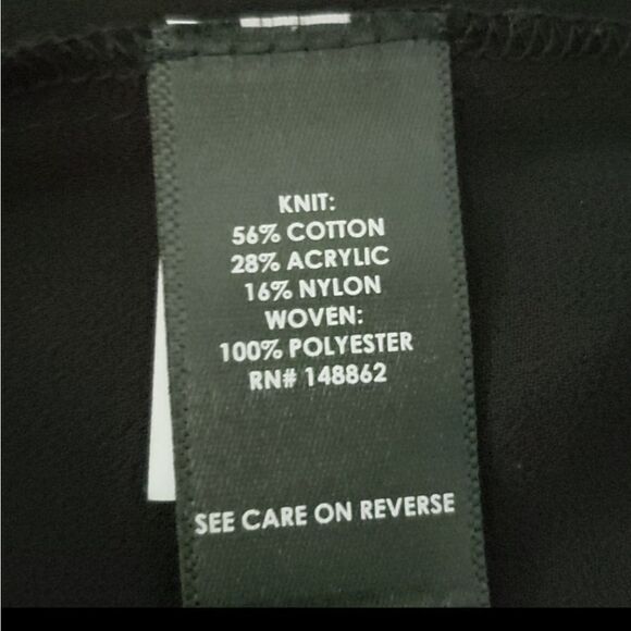 TORRID New Plus Size Black Lace-Up Chiffon Peplum Sweater 1X - Picture 11 of 14